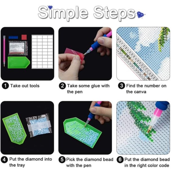 (30x40cm)5d Diamantmaleri Påfugl Mosaik Dyr DIY Diamo