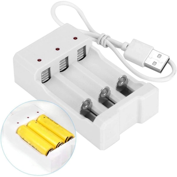 Høy pålitelighet miljøvennlig batterilader USB-lader for AA/AAA modellbatteri