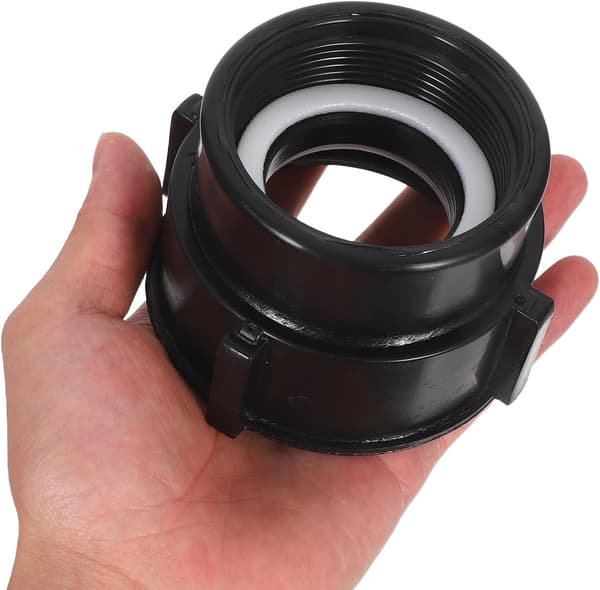 Adapter til et-tons IBC-tønder og ventiler til IBC-beholdere til havevanding, plastikforbindelse med 75 mm til 2-tommer gevind