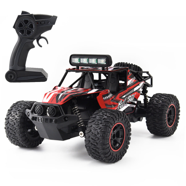 Fjernstyrt bil, 1:16 RC bil med LED-lys, 2,4 GHz høy