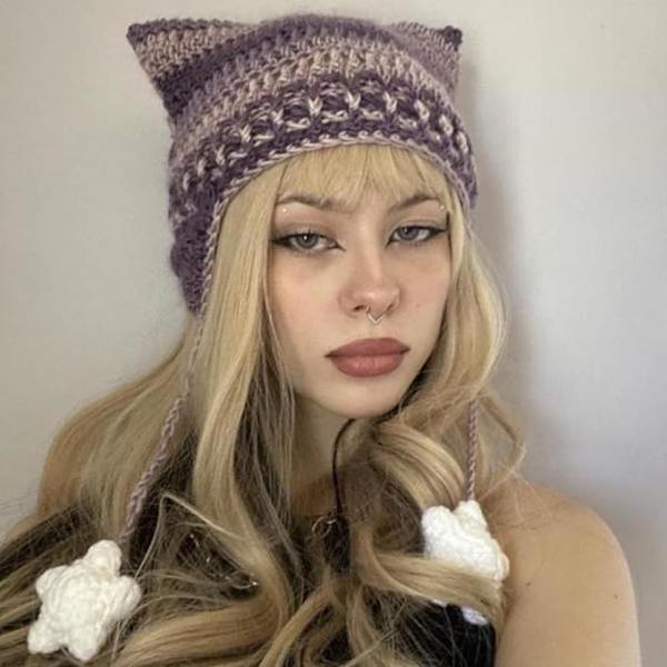 Kat Beanie Beanies  Beanie Strikket Hat  Tilbehør Hæklet Hatte til Kvinder