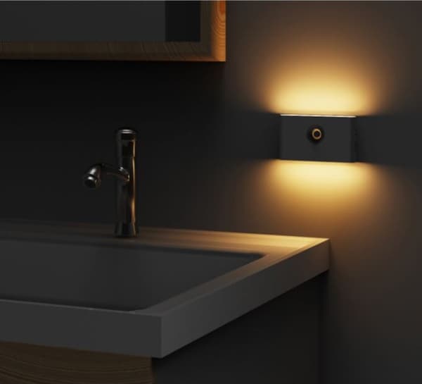 Bevegelsessensor LED-nattlys, LED-skaplys, USB-oppladbar