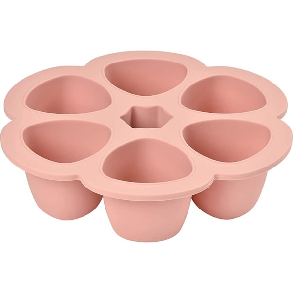 (Pink) Ice cube mold with lid flower ice cube tray ice box home frozen ice cube box ice mold flower