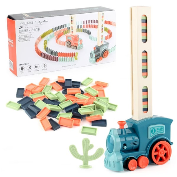 Elektrisk Domino Tog, Blå Blokke Elektrisk Domino Tog, Au