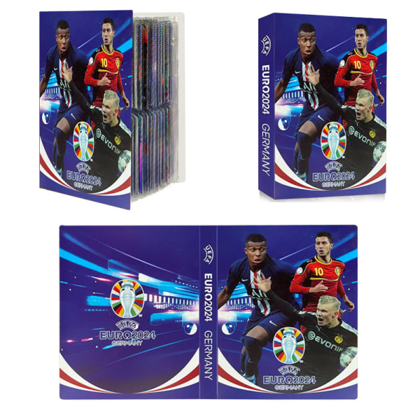 (A)Football Star Card Album - 240 pcs Star Card Box Collection Al