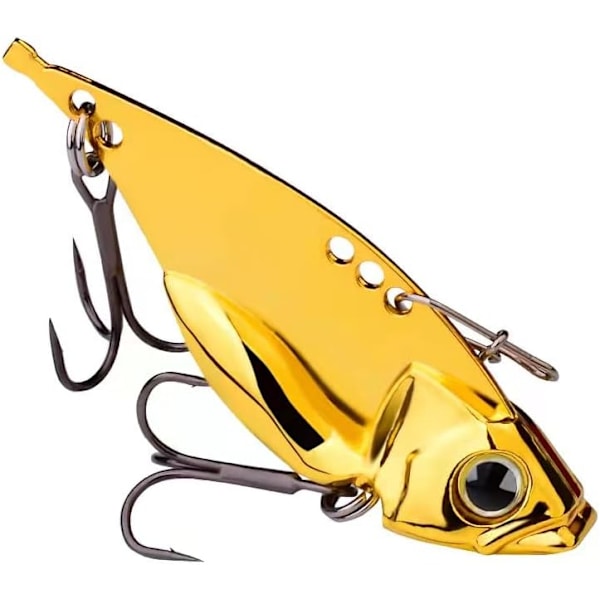 5-pack metallbladbeten för basfiskebeten Hårda metall VIB fiskeskedar Crankbaits S