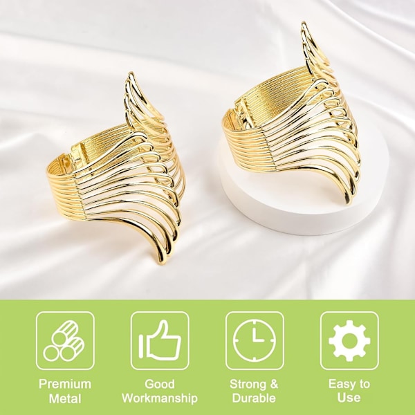 2 stk. Hule Vinge Gardin Tilbageholdere Kreative Gardin Reb Spænder Fjeder Gardin Holder Klip til H Gold