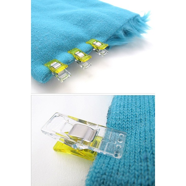 Paketet med 60 st Clips 3,3 * 1,8 * 1,5 cm Plast för Bindning