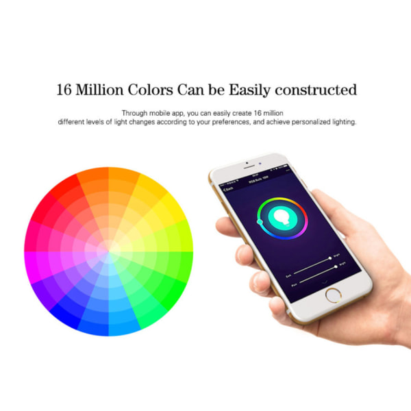 RGB Färgförändrande LED-strålkastare 100W Ekvivalent Utomhus