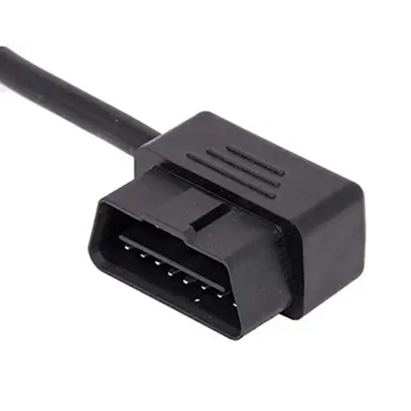 OBD2 OBD II 16-polet Højre Vinkel Han til Hun Diagnostisk Adapter