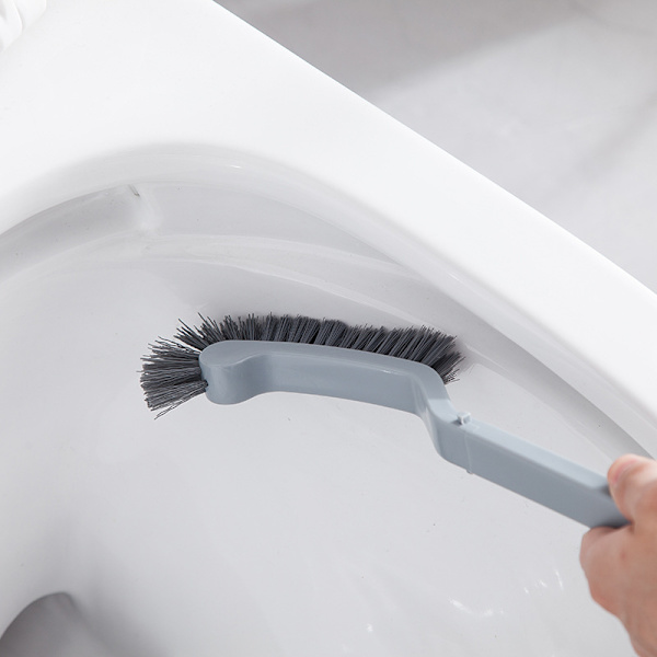 2 stk. Toiletbørste med holder, slank kompakt badeværelsesbørste til badeværelsesopbevaring - Toi