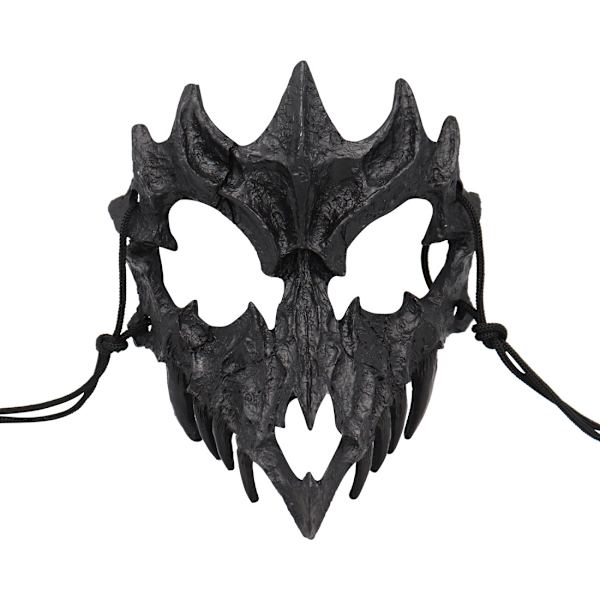 Japanilainen Halloween-naamio Puoli kasvot Hartsi Valkoinen Kallo Naamio Kauhu Tiikeri Cosplay Naamio Halloween Koriste