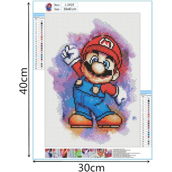 5D DIY timanttimaalaussetti, elokuvahahmo 5D timanttimaalaus,