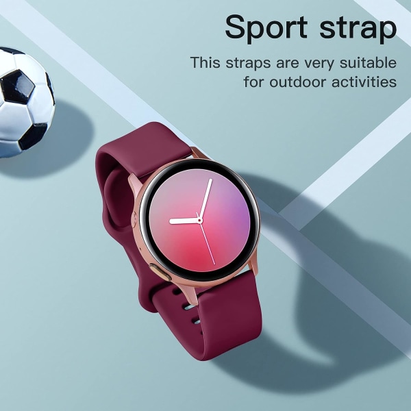 Silikonerem kompatibel med Samsung Galaxy Watch Active 2