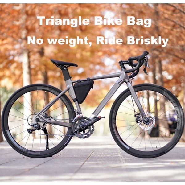 Cykel Trekanttaske, Steltaske Trekanttaske, Cykelstel Opbevaringstaske, Cykling Opbevaring Trekant, Kørsel Tilbehør
