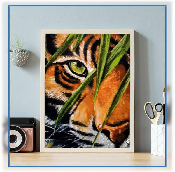(30x40cm) 5D Diamantmålning Tiger 4