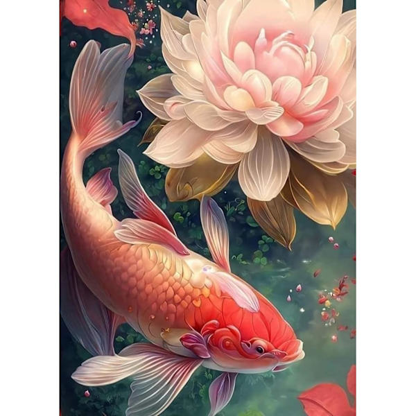 Lotus DIY 5D Timanttimaalaus 30x40cm (Tyyli 6)