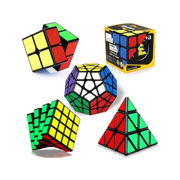 Speed ​​​​Cube Set [5-pack] (svart)