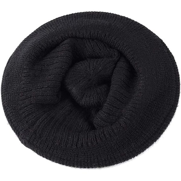 Dame Vinterhue Varm Strikket Hue Elegant Blød Bowler Hat Vinta