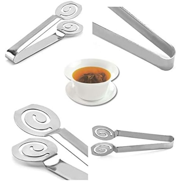 Teposepresser, tefiltre kaffepose tang klemme te si holderklemme te eller sukker til køkkenbarværktøj