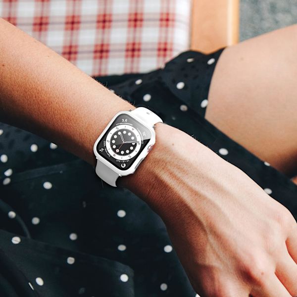 （Mint Green）Kotelo yhteensopiva Apple Watch 44MM:n kanssa, 2 in 1 -suojaus PC-kovetteva kotelo ja HD Temper