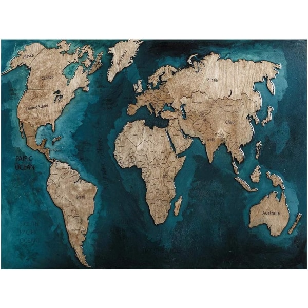 (30x40cm) 5D diamantmaleri verdenskart 3
