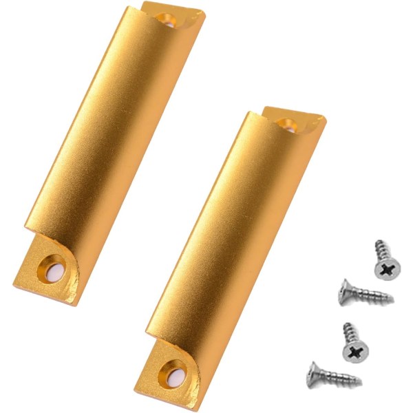 （Gull）2stk Aluminiumslegeringshåndtak - Skyvedørshåndtak - Balkongdørhåndtak - Skapskuffehåndtak