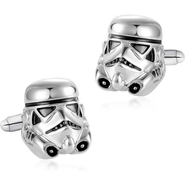 1 par Klassiske Filmdesign Mansjettknapper Vintage Smykker Galaktisk Imperium Stormtrooper Romskip Mansjettknapp