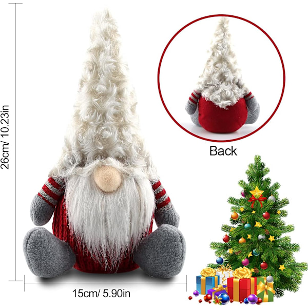 Jule Nisse, Plys Nisse til Jul Svenske Ornamenter, Fyldte Juledukker, Skandinavisk