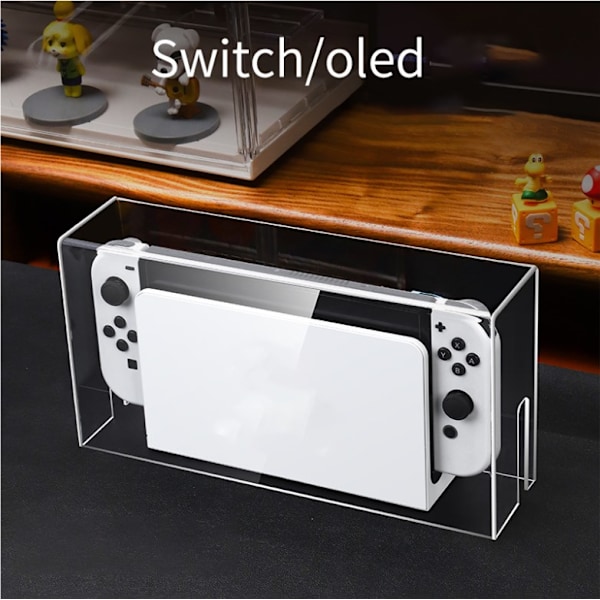 Läpinäkyvä pölysuoja Switch/OLED-telakalle (vain suojus), W