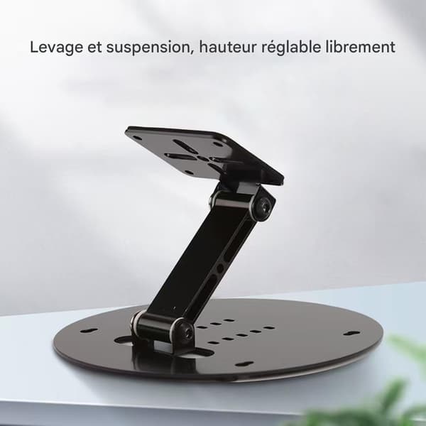 Projektor Bordmontering - 180 Graders Justerbar Desktop Projektor Stand med Base | Robust Computertilbehør