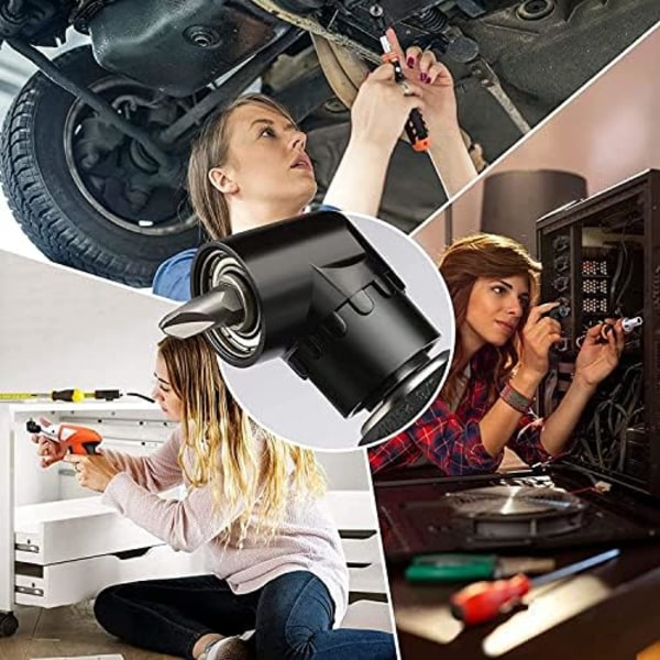 105° Adapterhållare, Vinkelborr, Vinkelskruvmejsel, Multifunktionell Vinkelbitshållare med 1/4\" Magnetisk Bitshållare
