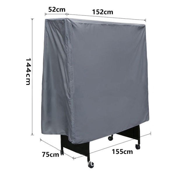 Foldable Table Tennis Table Cover for Indoor Playground Wear