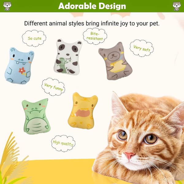5-pack kattmynta leksaker, kattmynta leksak set