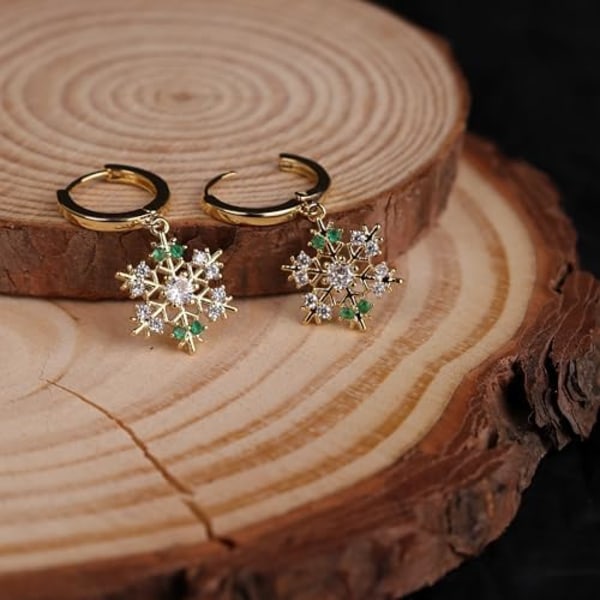 Hjerteblomst Dangle Drop Guld Små Huggie Hoop Øreringe til Kvinder, Sød Trendy Hypoallergenisk Prom Mode Smykker Gave