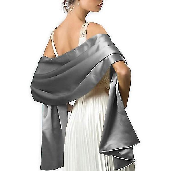 Mykt silke sateng skjerf Passer til kjoler Dame Accessories