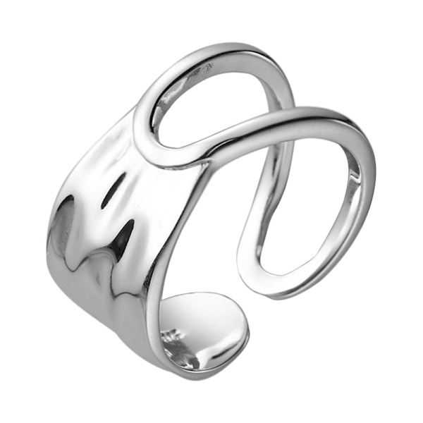 Håndlavede Ringe 925 Sterling Sølv Ring Justerbar Åben Knoring Ring Tommelfinger Ring Statement Ringe til Kvinder Minimalistiske Smykker