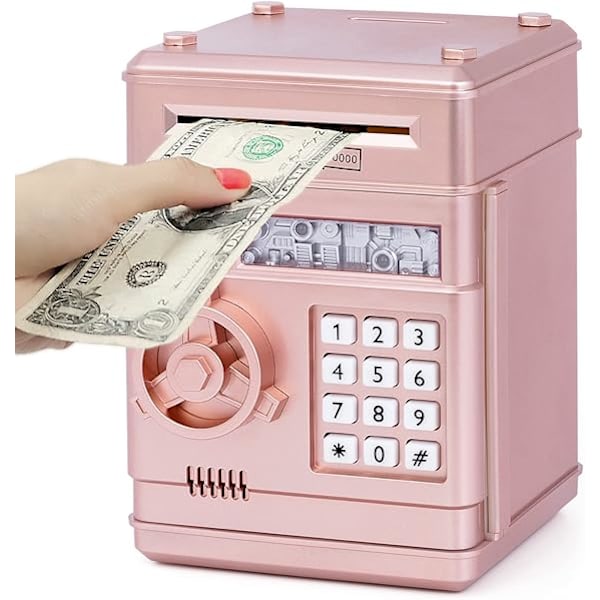 1 stk Spargris med ATM-funksjon, Elektronisk Myntboks for Barn - Hot Gave