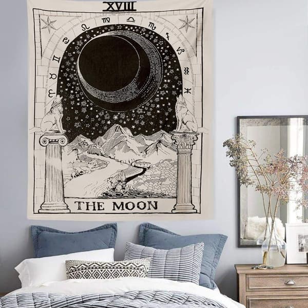 Full Moon, Sun and Star Tarot Tapestry, Adapt