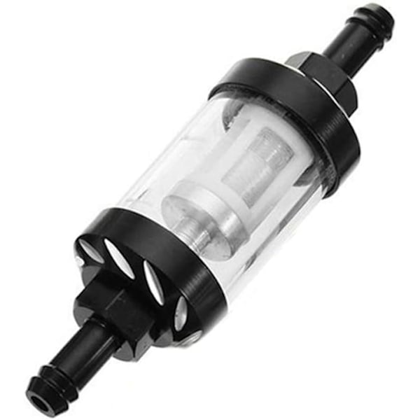 8 mm transparent glas benzinfilter legering modificeret brændstof Fi