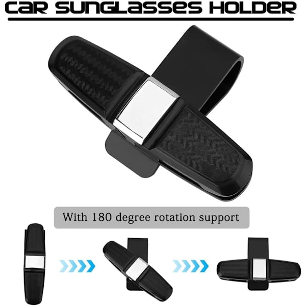 Solglasögonhållare för bil 2-pack, Solglasögonhållare för solskydd, Bilkonsoler & arrangörer, Solglasögonhållare för bil, Solglasögon