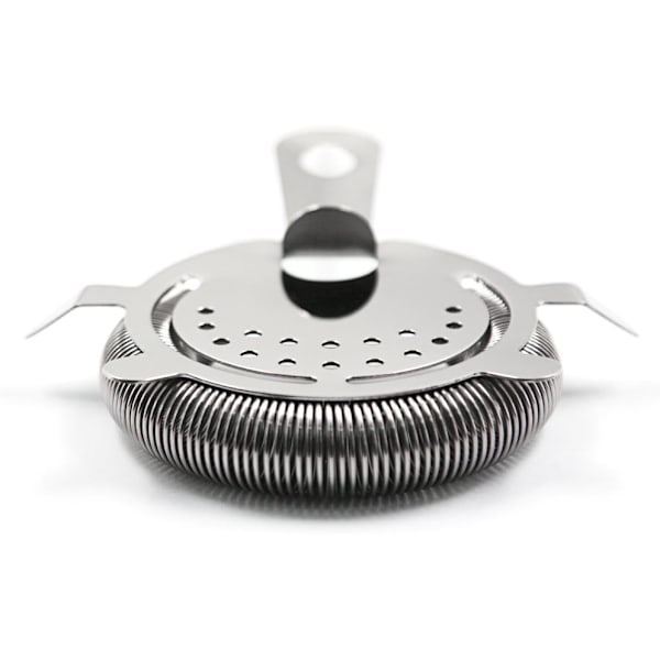 Hawthorn Cocktail Strainer af Rustfrit Stål Bar Strainer Professionel 4-Tands Strainer med 100 Tråd Fjeder