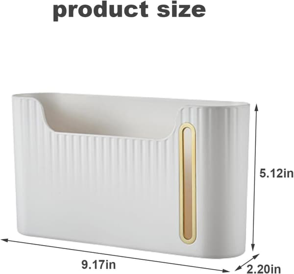 Stykke Plastholder, Holder 6 Ruller Handlepose Søppelpose Dispenser Uten Boring