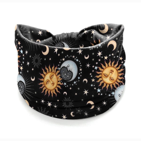 Hårband för kvinnor, 4 st, extra stort, elastiskt, sport, yoga, bandana