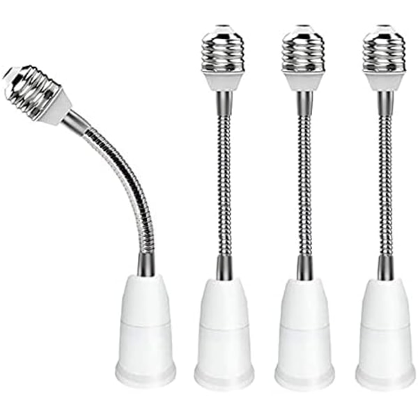 195mm 4 stk. E27 til E27 Forlænger, Forlængerlampe Adapter, Pæreforlænger, Grænsefladekonvertering til Pærer og Belysning
