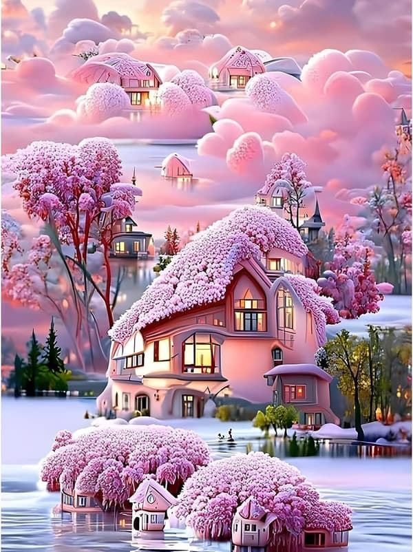 5D Diamantmaleri Elf World 30x40cm Stil 4