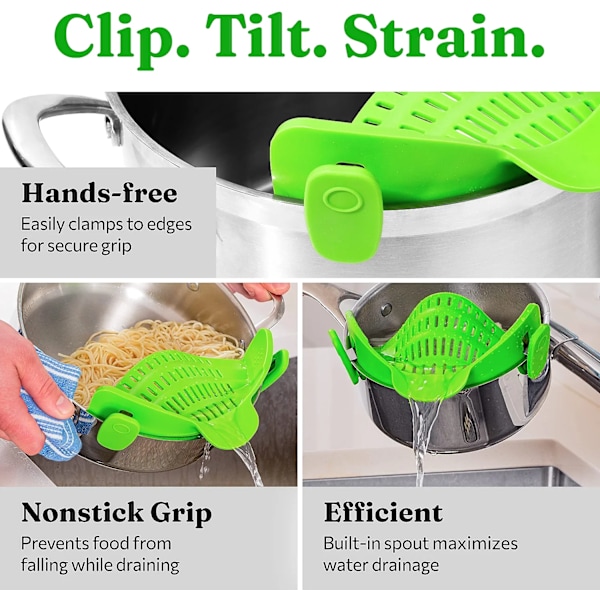 Gryde- og pastasigter - Justerbar silikone clips-on sigte