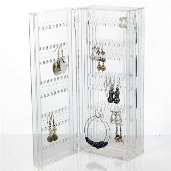 Smyckeshållare hopfällbar smyckesförvaring smyckeshållare örhänge display halsband förvaring örhänge håll