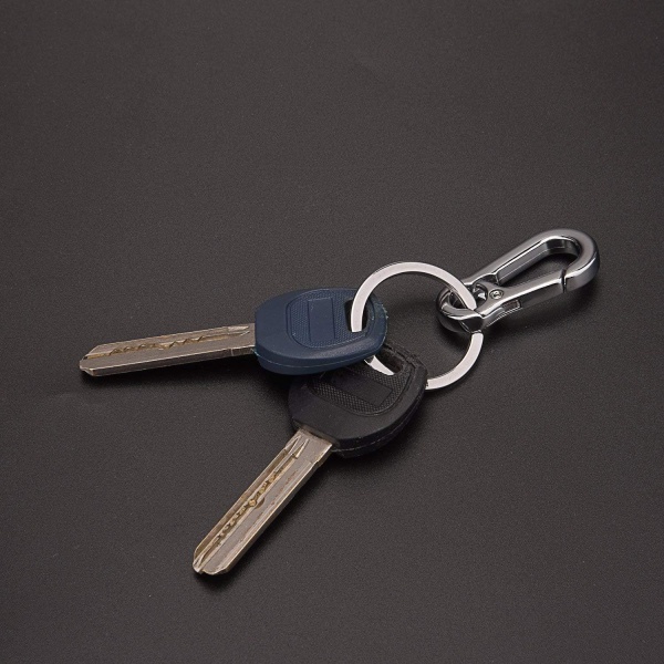 MINGZE Porte-clés en métal, Anneaux de Porte-clé en Acier, Port