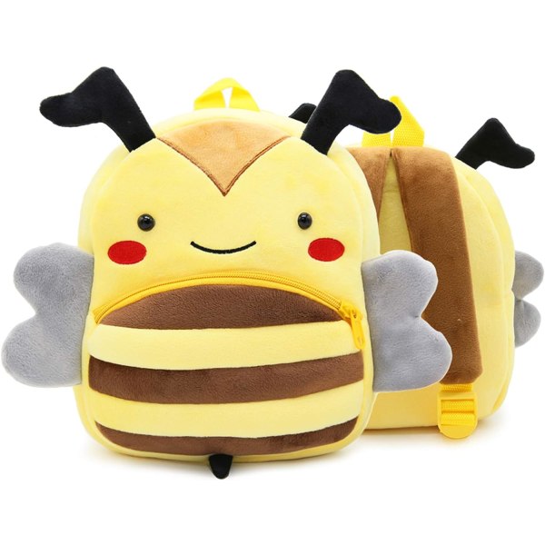 Børnerygsæk, Cute Bee Shape Plys mini-rygsæk til børn